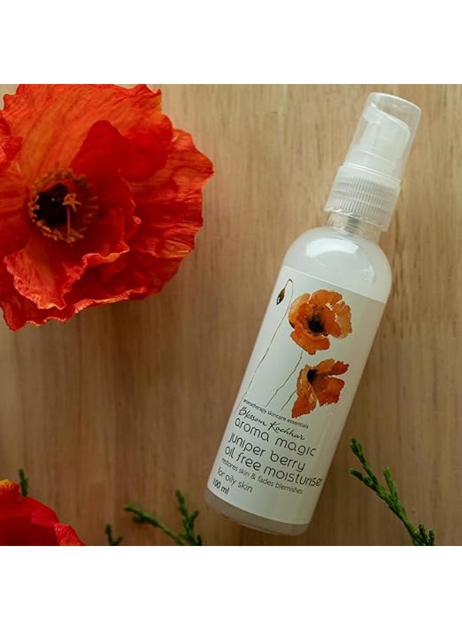 Aroma Magic Juniper Berry Oil Free Moisturiser SPF 15 | brightens, fades blemishes & heals acne| cucumber extracts, patchouli & lemon essential oils, jojoba oil| for Oily Skin - 100ml - Image 2